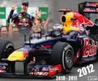 Sebastian Vettel, F1 Παγκόσμιος Πρωταθλητής 2012 με Racing Red Bull, είναι ο νεότερος πρωταθλητής τριών-ώρα